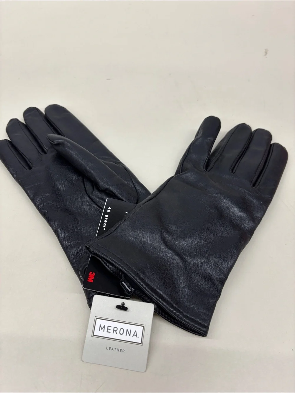 Merona Women’s Black Thinsulated Leather Dress Gloves
